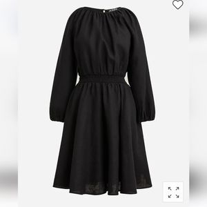 BNWT J.Crew Palermo smocked-waist mini dress (L Tall)